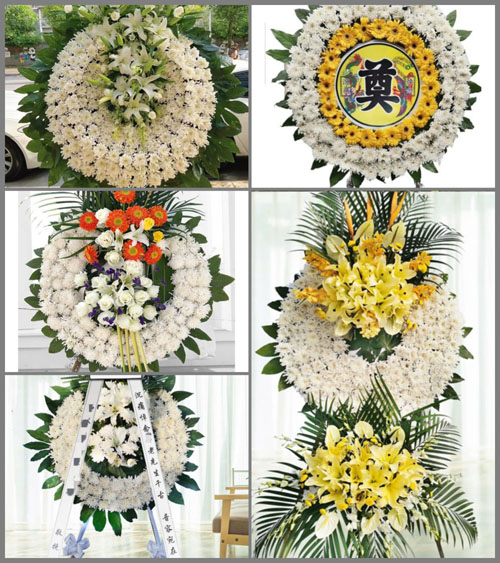 山西晋城泽州县山河镇道宝河村花圈速递